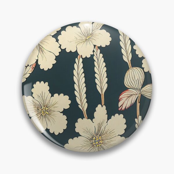 Artikelvorschau, Vintage Dark Floral - Beige auf grünlichem Anthrazitgrau entworfen und verkauft von kougan.
