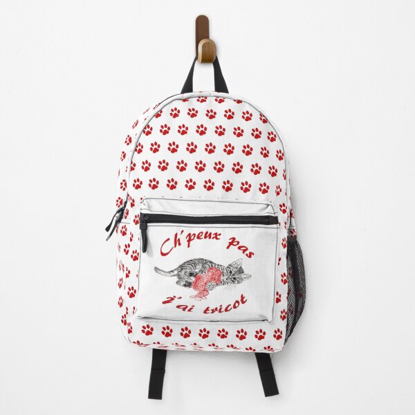 Item preview, Chaton à la pelota - graphite and red colored version, text in French designed and sold by SylvieG18.