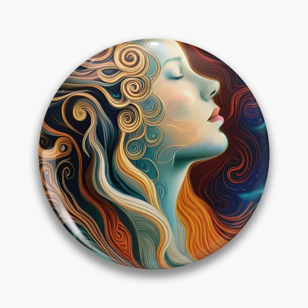 Item preview, Star Lady with Cosmic Curls designed and sold by AuroraSpringer.
