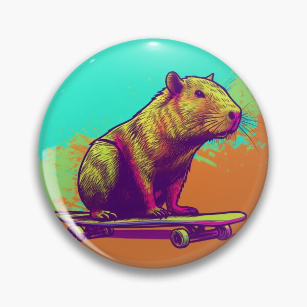 Artikelvorschau, Capybara Popstar entworfen und verkauft von CryptidVinyls.