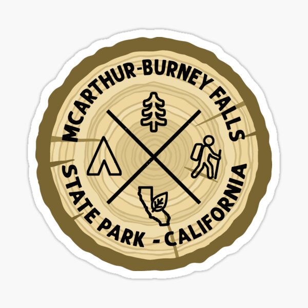 Item preview, McArthur-Burney Falls State Park California Log Slice designed and sold by VanyaKar.