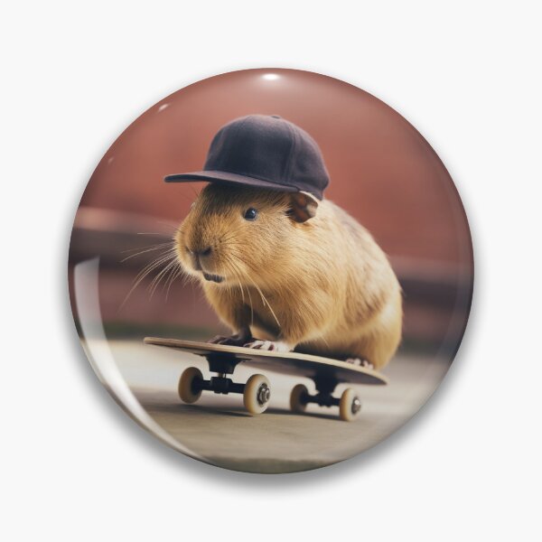 Item preview, Capybara on a skateboard designed and sold by CryptidVinyls.