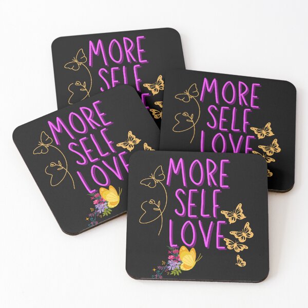 Item preview, More Self Love Bright Colorful Modern Inspirational Design designed and sold by EarthArtDesigns.