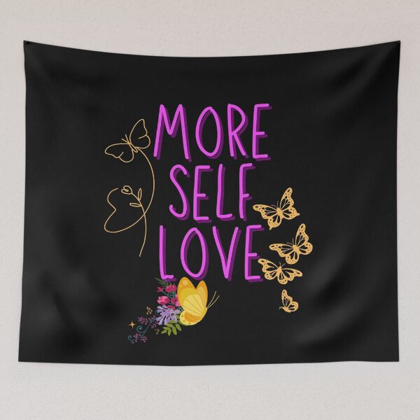 Item preview, More Self Love Bright Colorful Modern Inspirational Design designed and sold by EarthArtDesigns.