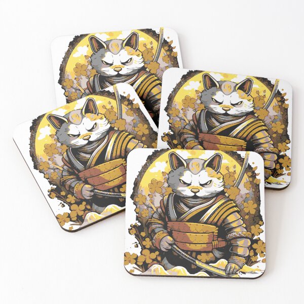 Item preview, Cat Samurai designed and sold by tatadonets.
