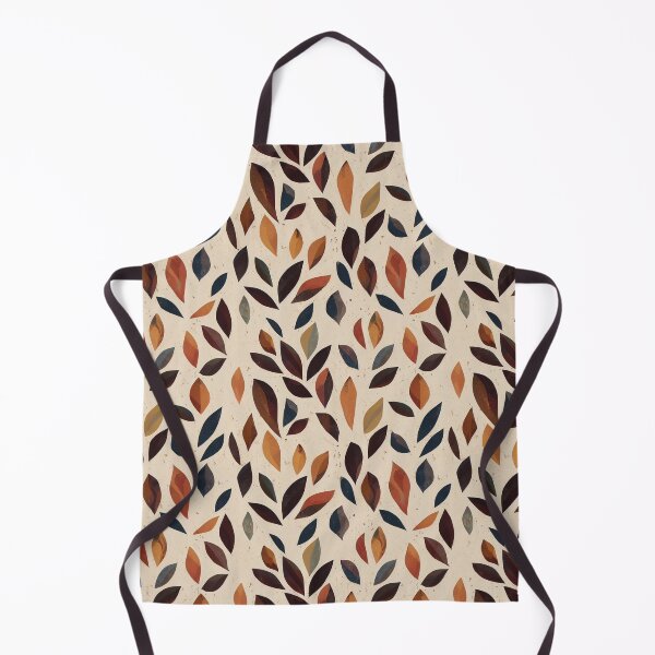Item preview, Asymmetrical Boho Leaves Pattern - Dark Leaves on Beige Background designed and sold by kougan.