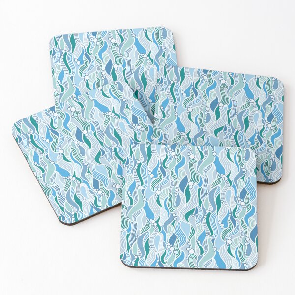 Item preview, wavy aquatic plants, ocean designed and sold by Katj-A-Studio.