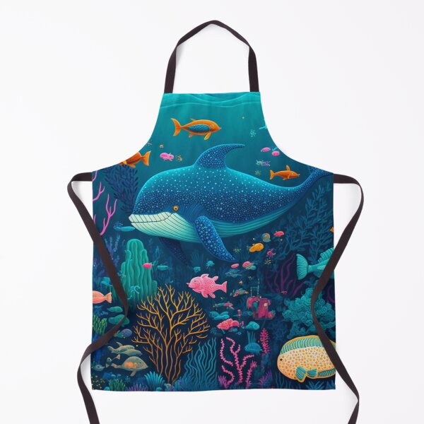 Item preview, Painting featuring undersea world with Coral reef ,whale fishes designed and sold by zoldi.