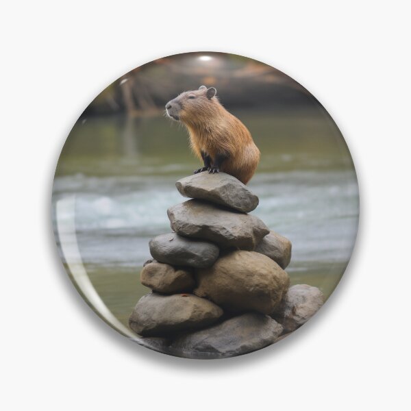 Item preview, Vibin' Capybara designed and sold by CryptidVinyls.