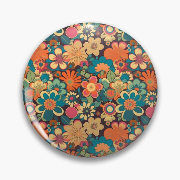 Item preview, Floral Retro 70's Pattern designed and sold by TheeDigitalDen.