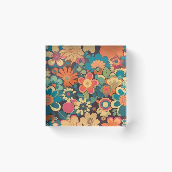Item preview, Floral Retro 70's Pattern designed and sold by TheeDigitalDen.