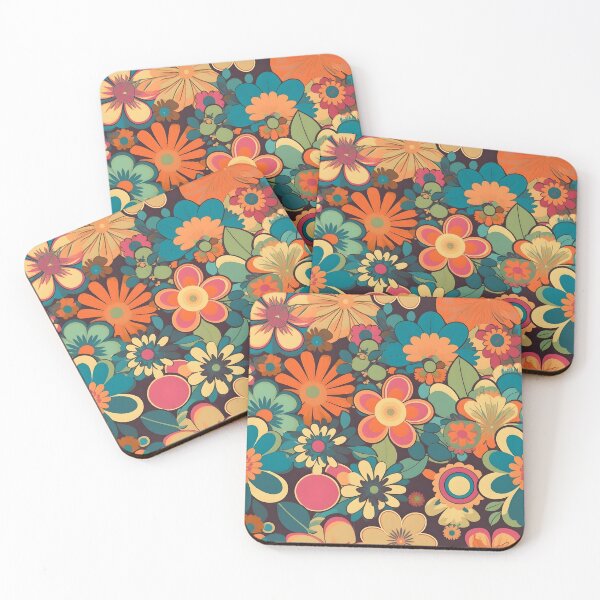 Item preview, Floral Retro 70's Pattern designed and sold by TheeDigitalDen.