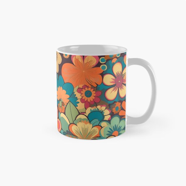 Item preview, Floral Retro 70's Pattern designed and sold by TheeDigitalDen.