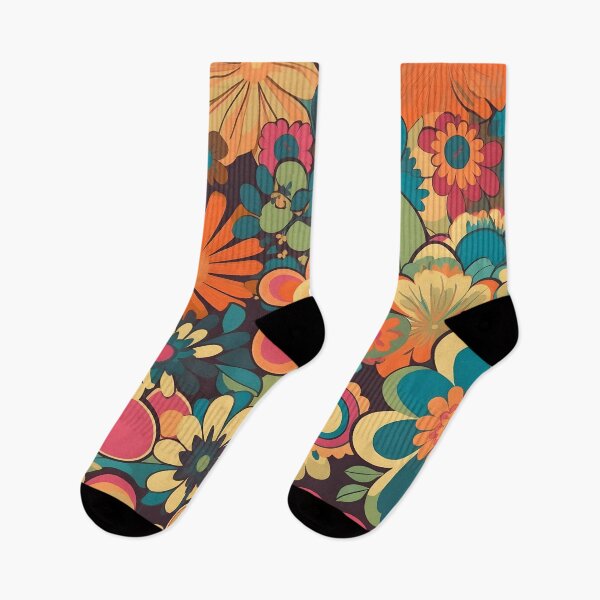 Item preview, Floral Retro 70's Pattern designed and sold by TheeDigitalDen.