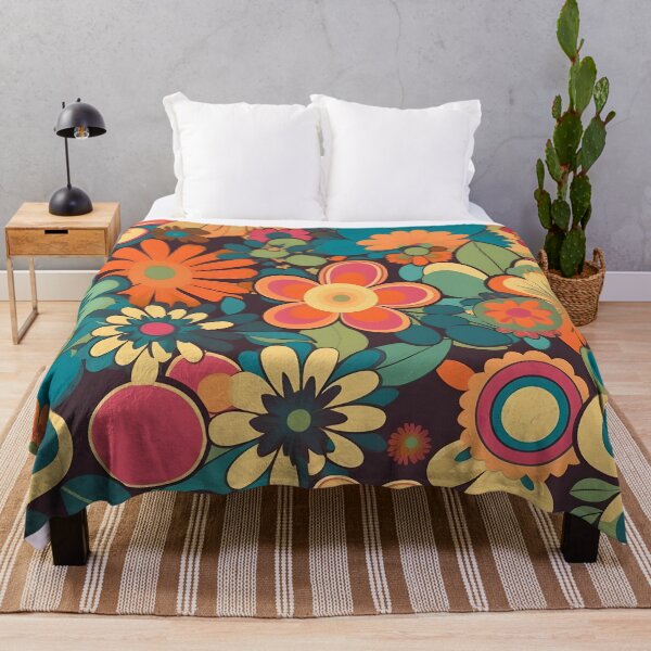 Item preview, Floral Retro 70's Pattern designed and sold by TheeDigitalDen.