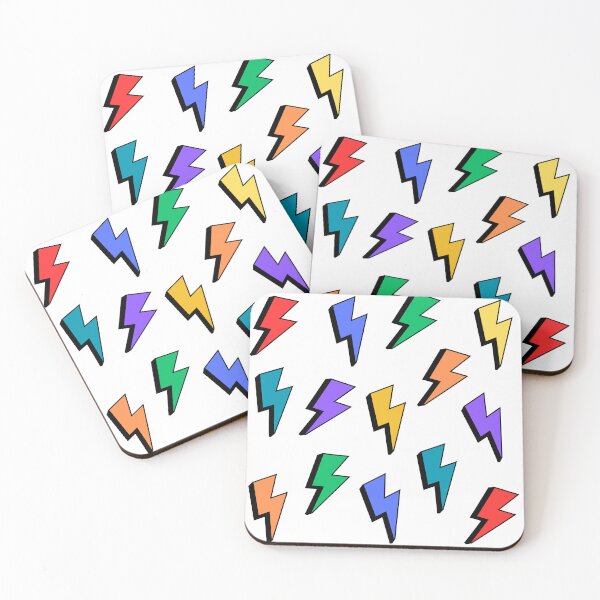 Item preview, Multicolor Lightning Bolts designed and sold by playfruit.