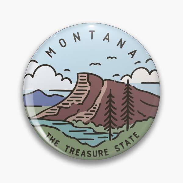 Item preview, Montana The Treasure State  designed and sold by VintageRealm.