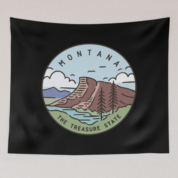 Item preview, Montana The Treasure State  designed and sold by VintageRealm.