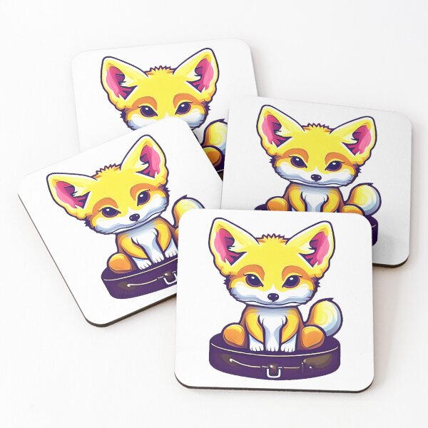 Item preview, Cute Fox on Suitcase Sticker designed and sold by MMediaDesigns.