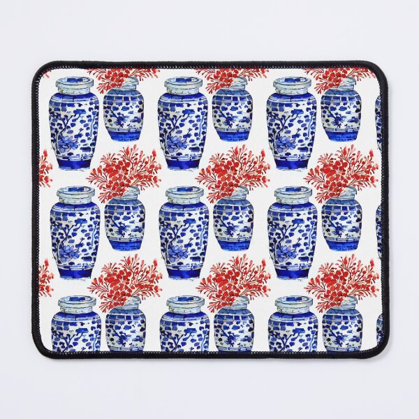 Item preview, Corals in chinoiserie jars designed and sold by SophieClimaArt.