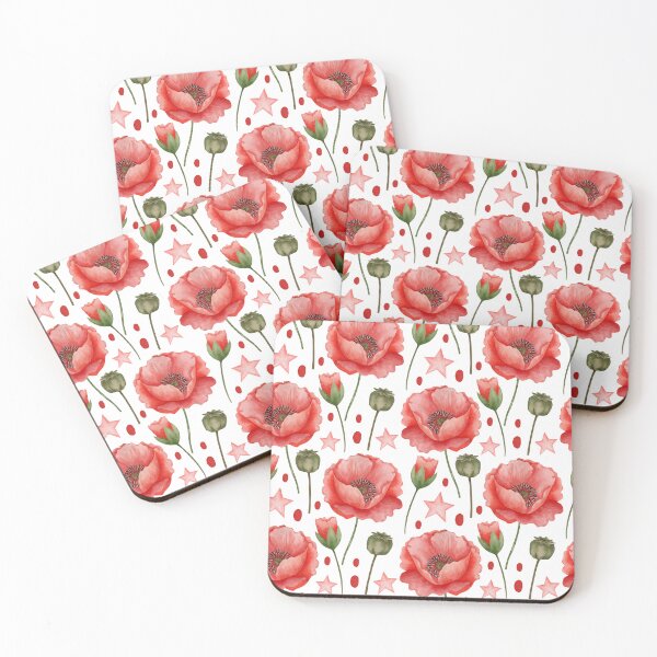 Item preview, Flowering poppies designed and sold by Graphikale.