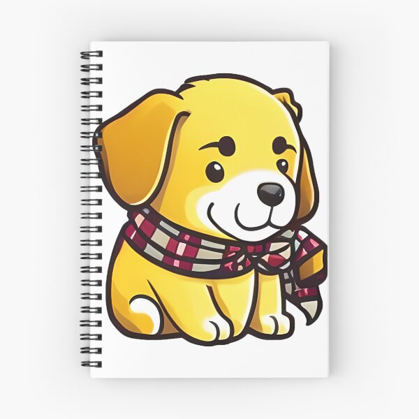 Item preview, Golden Retriever Puppy Wearing Scarf Sticker designed and sold by MMediaDesigns.