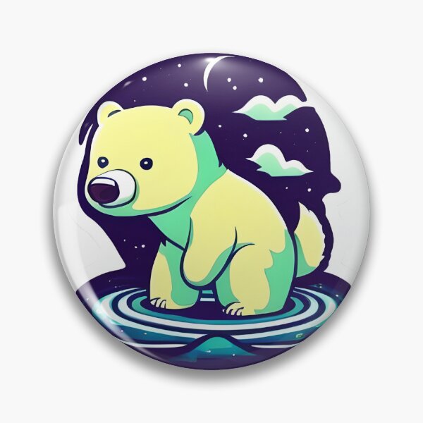 Item preview, Polar Bear Night Sky Sticker designed and sold by MMediaDesigns.