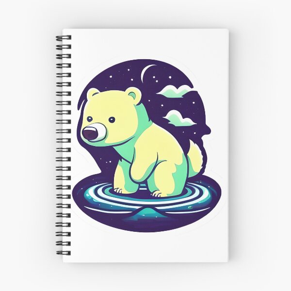 Item preview, Polar Bear Night Sky Sticker designed and sold by MMediaDesigns.