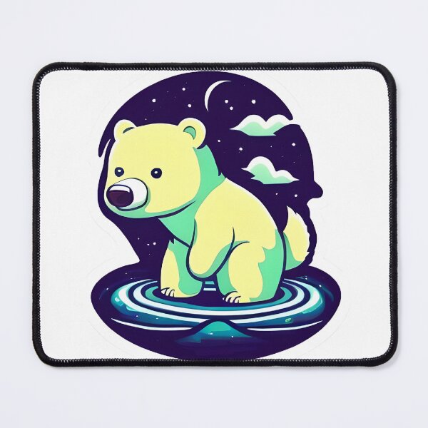 Item preview, Polar Bear Night Sky Sticker designed and sold by MMediaDesigns.