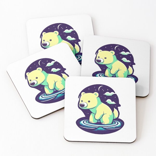 Item preview, Polar Bear Night Sky Sticker designed and sold by MMediaDesigns.