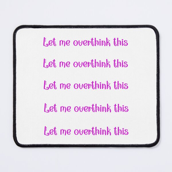 Item preview, Let me overthink this, girly, pink, hearts, stickerpack designed and sold by EmeraldeaArt.