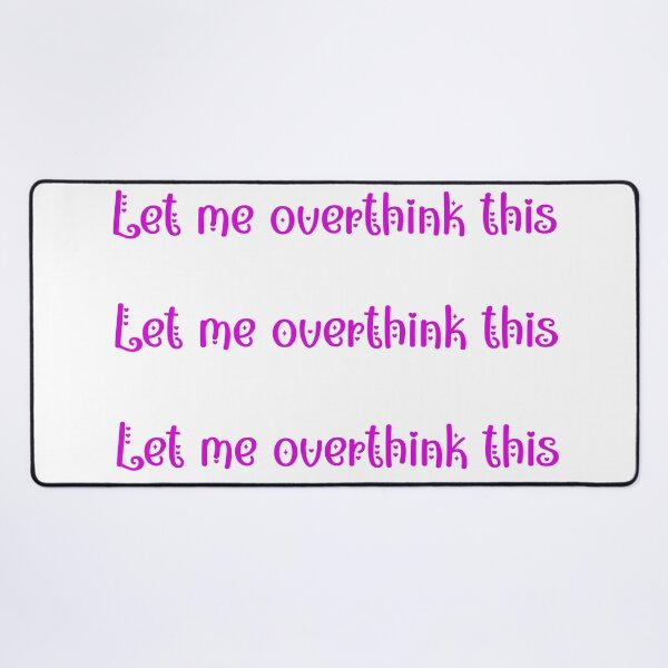 Item preview, Let me overthink this, girly, pink, hearts, stickerpack designed and sold by EmeraldeaArt.