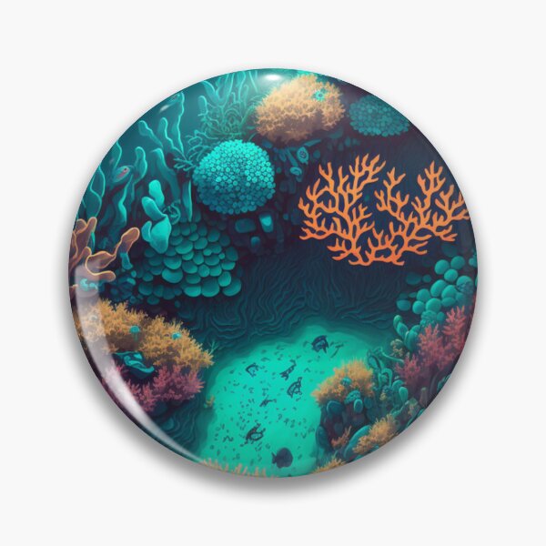 Item preview, colourful Coral reef undersea Landscape  designed and sold by zoldi.