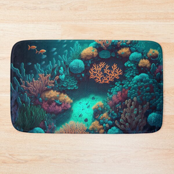 Item preview, colourful Coral reef undersea Landscape  designed and sold by zoldi.