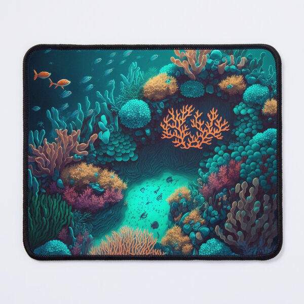 Item preview, colourful Coral reef undersea Landscape  designed and sold by zoldi.