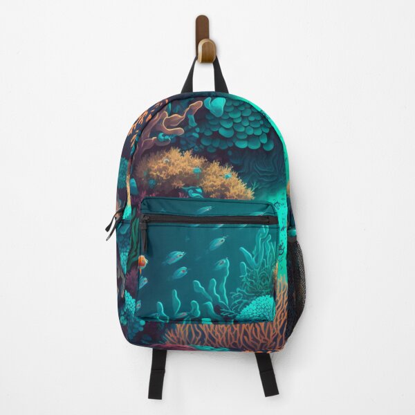 Item preview, colourful Coral reef undersea Landscape designed and sold by zoldi.