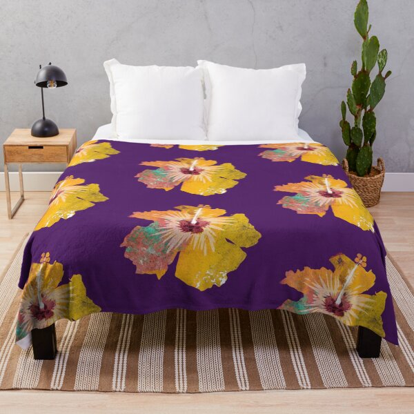 Item preview, Orangey Yellow Artistic textured Hibiscus Flower  designed and sold by ginaisarty.