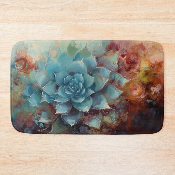 Item preview, Full Bloom in Blue Abstract Floral Art Original Artwork designed and sold by MPCFICTION.