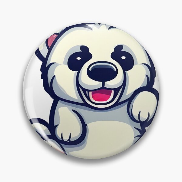 Item preview, Fluffy White Bear Sticker designed and sold by MMediaDesigns.