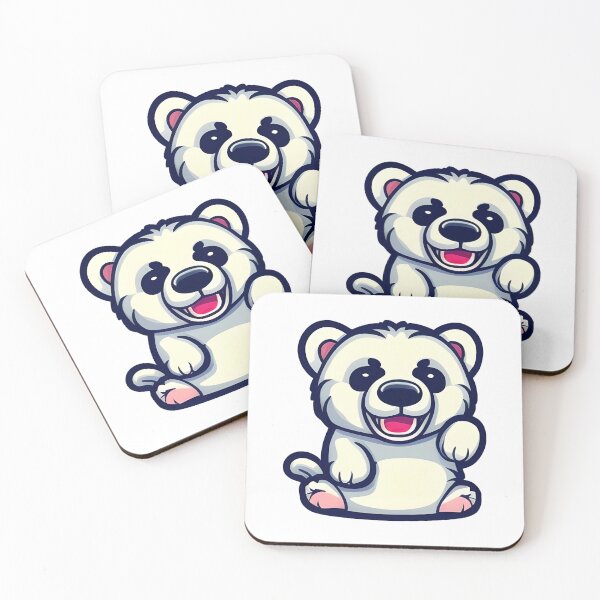 Item preview, Fluffy White Bear Sticker designed and sold by MMediaDesigns.