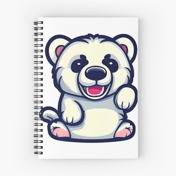 Item preview, Fluffy White Bear Sticker designed and sold by MMediaDesigns.