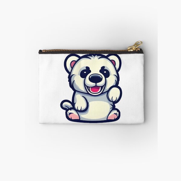 Item preview, Fluffy White Bear Sticker designed and sold by MMediaDesigns.