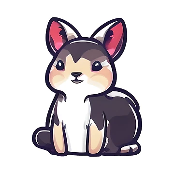 Artwork thumbnail, Mother Rabbit Sticker by MMediaDesigns