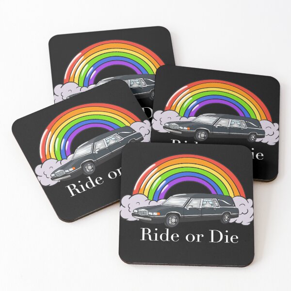 Item preview, Ride or Die (white lettering) designed and sold by Lairofthebeast.
