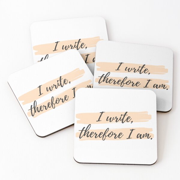Item preview, I write, therefore I am. designed and sold by playfruit.