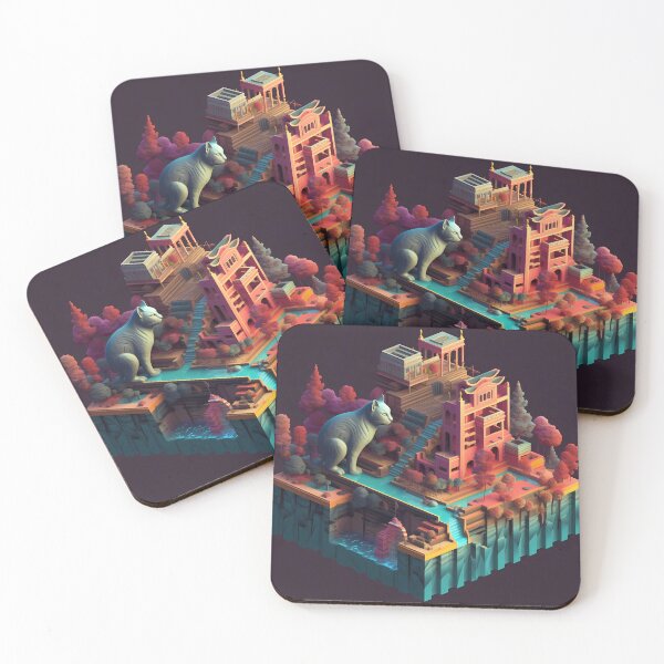 Item preview, Isometric Cat designed and sold by Thwataka.
