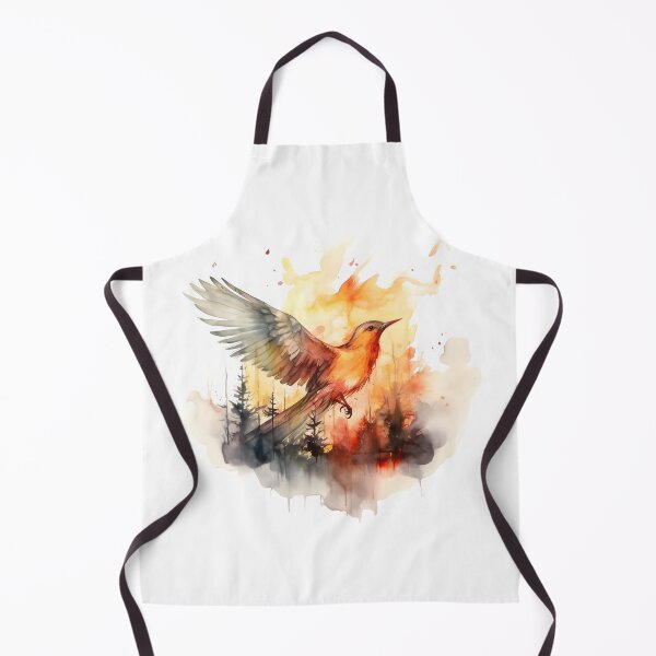 Item preview, Bird flying away from the fire designed and sold by Artemis Prints.