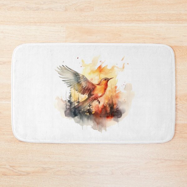 Item preview, Bird flying away from the fire designed and sold by Artemis Prints.