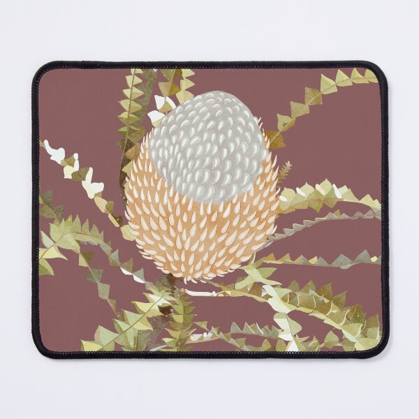 Item preview, “Banksia”  | Dusty Deep Pink Background designed and sold by LiseHoltArt.