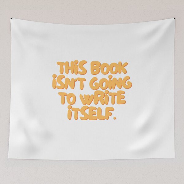 Aperçu de l'œuvre This Book Isn't Going To Write Itself créée et vendue par playfruit.